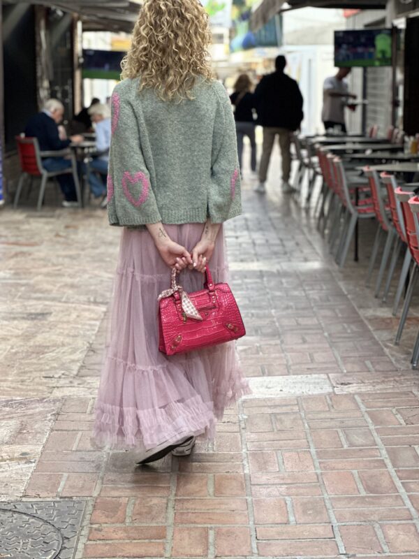 Bolso rosa lazo - Imagen 3