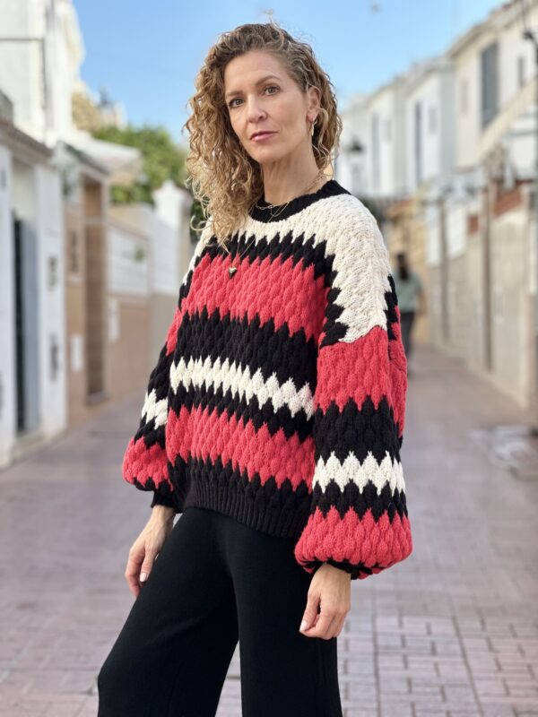 Jersey rojo y negro - Imagen 3