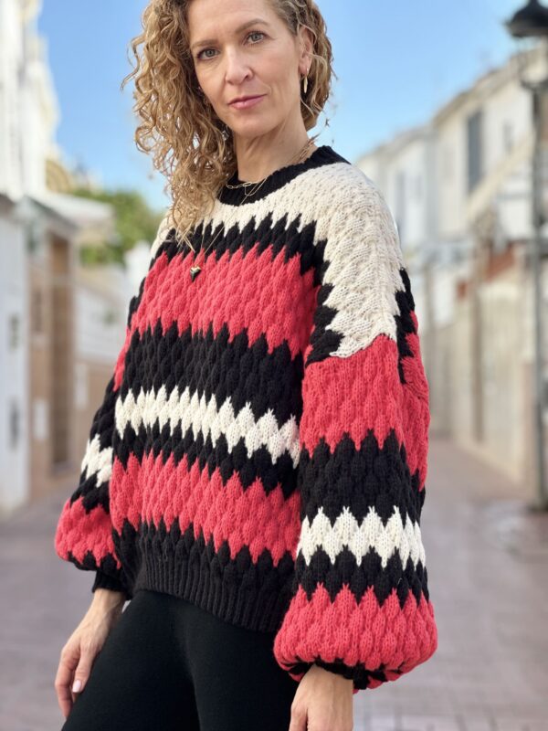 Jersey rojo y negro - Imagen 4